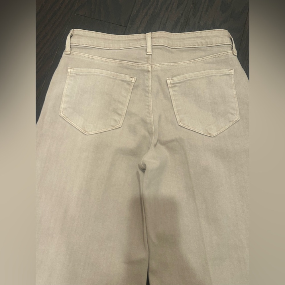 L’Agence Alicent High Rise Wide Leg Biscuit Khaki Tan Sz 25 Pant Jeans - Picture 5 of 7